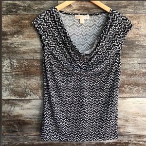 MICHAEL Michael Kors | Cowl Neck Floral Print Top